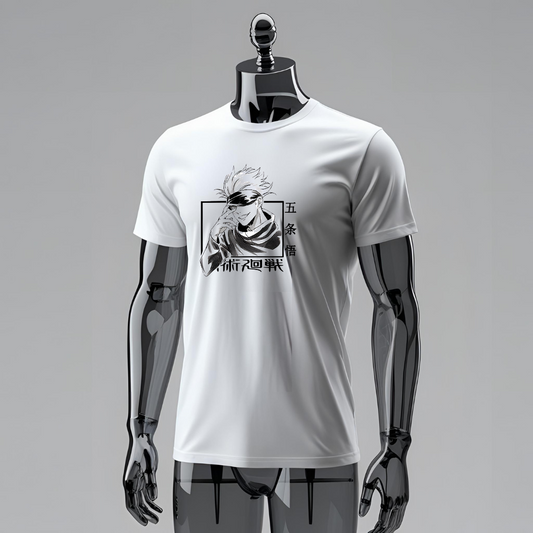 T-shirt Jujutsu Kaisen – Design Iconico di Gojo Satoru