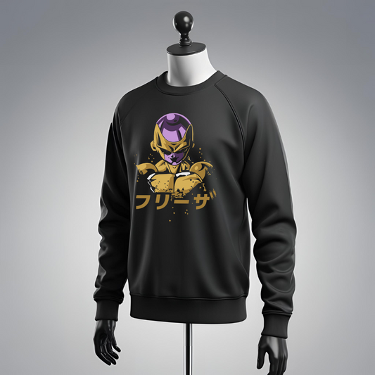 Felpa Streetwear Dragon Ball – Outfit Casual con Freezer Dorato