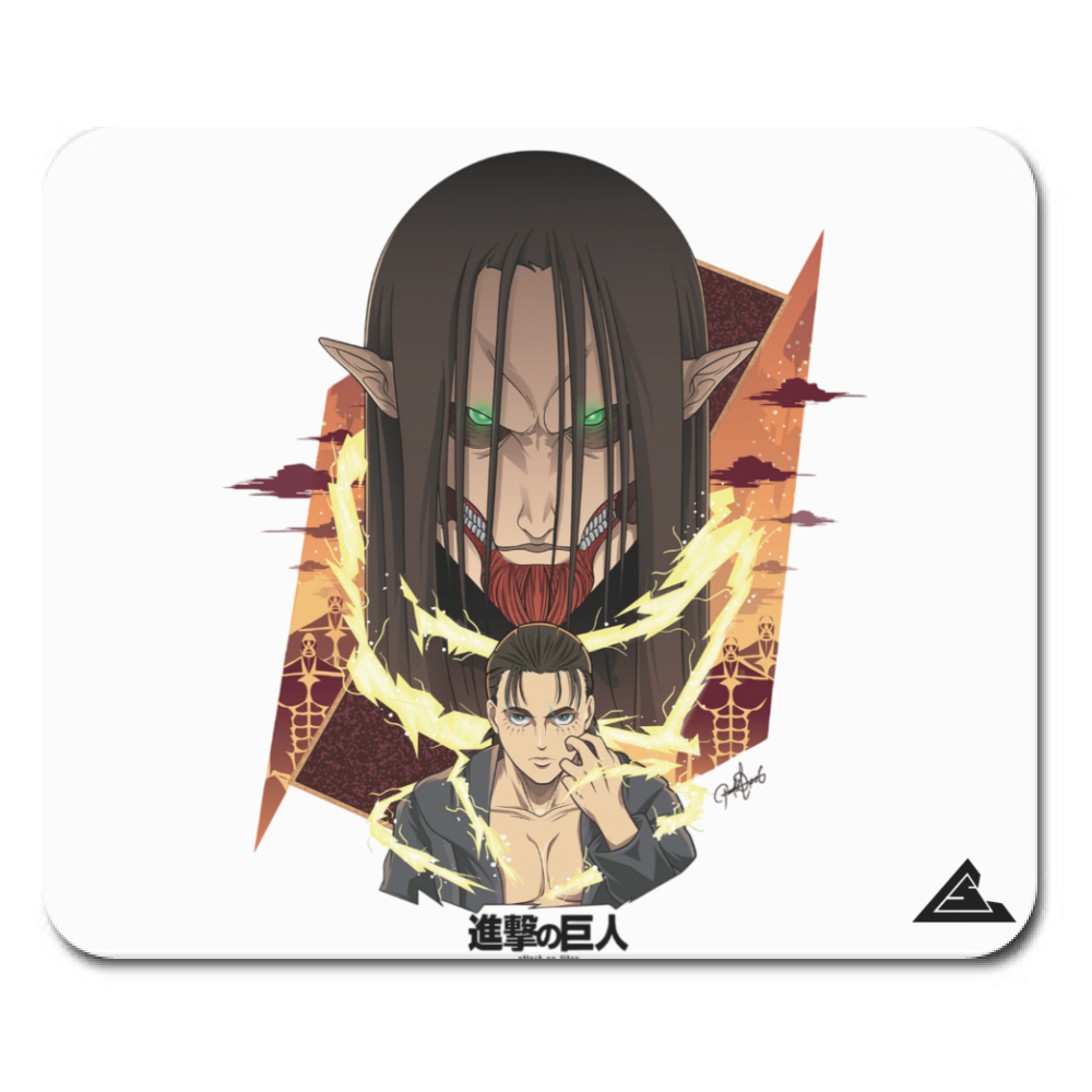 Mousepad da gioco & ufficio Eren gigante Fondatore – anti‑slip, lavabile