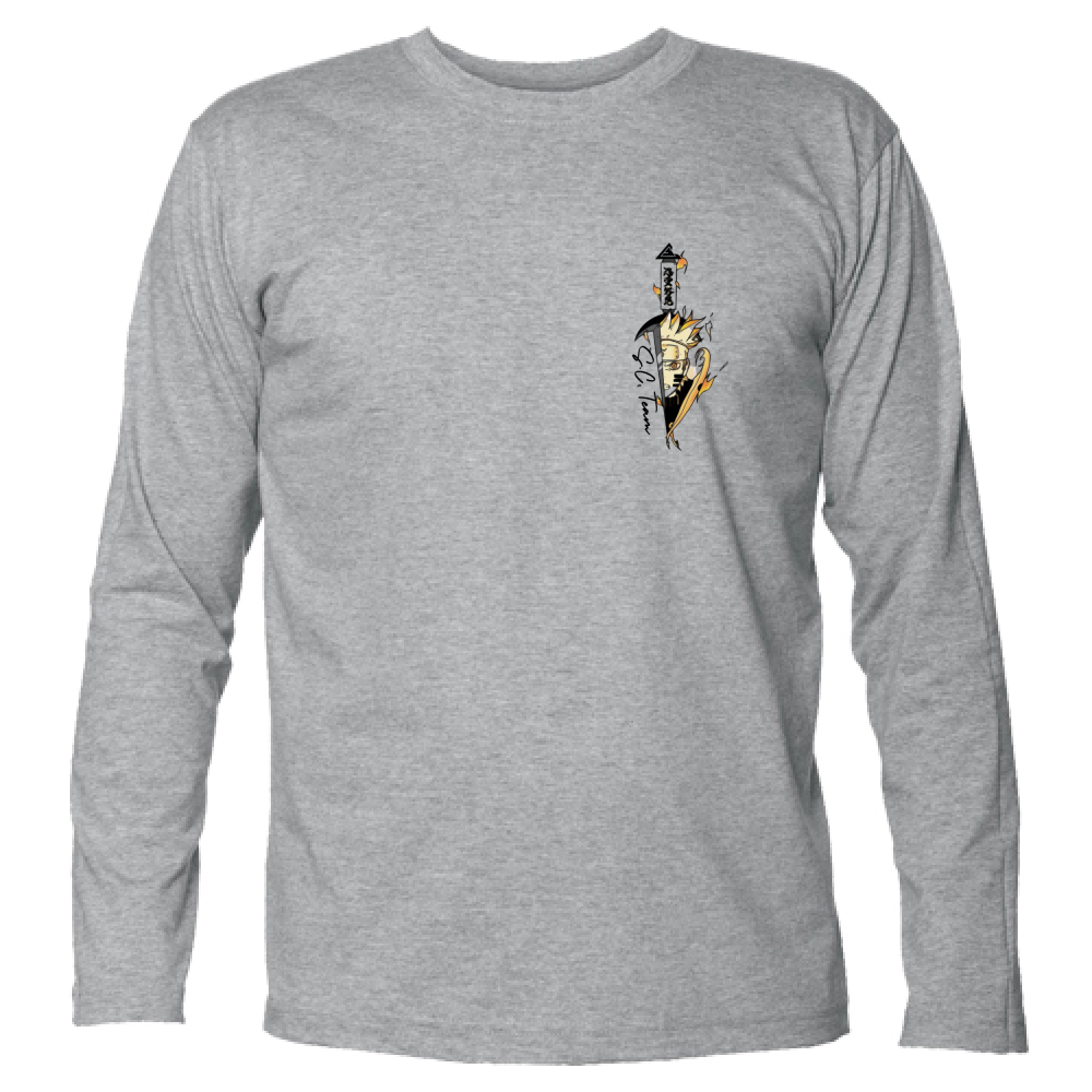 T-Shirt Manica Lunga Kanji Genio Tartaruga