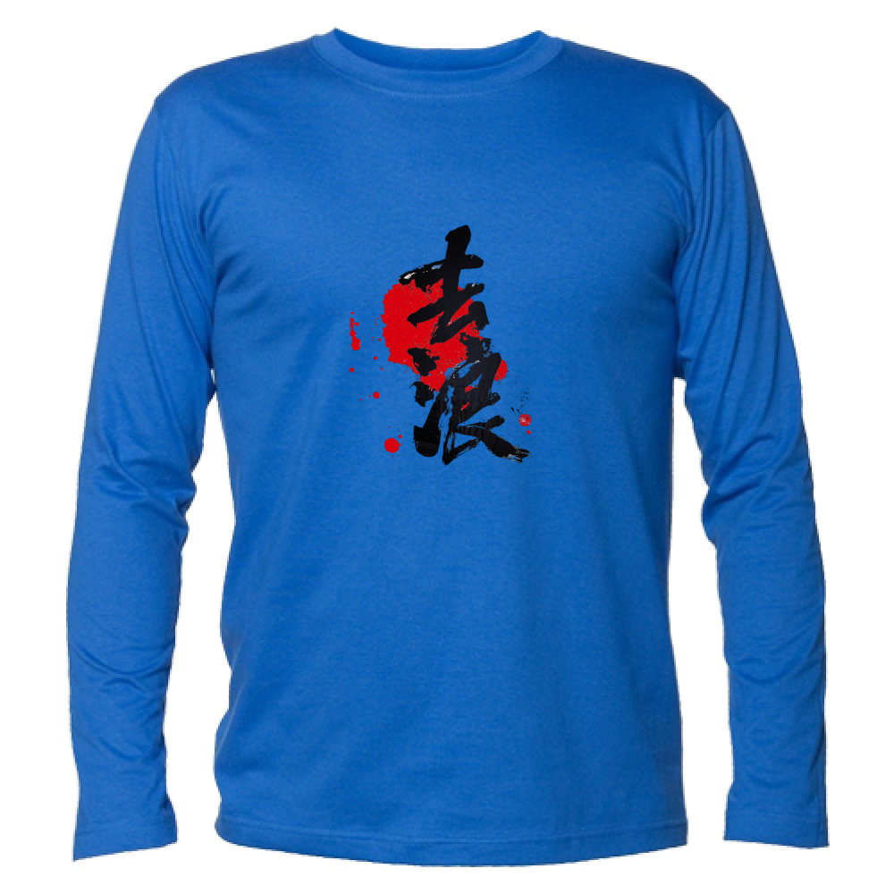 T-Shirt Manica Lunga Kanji Giapponese