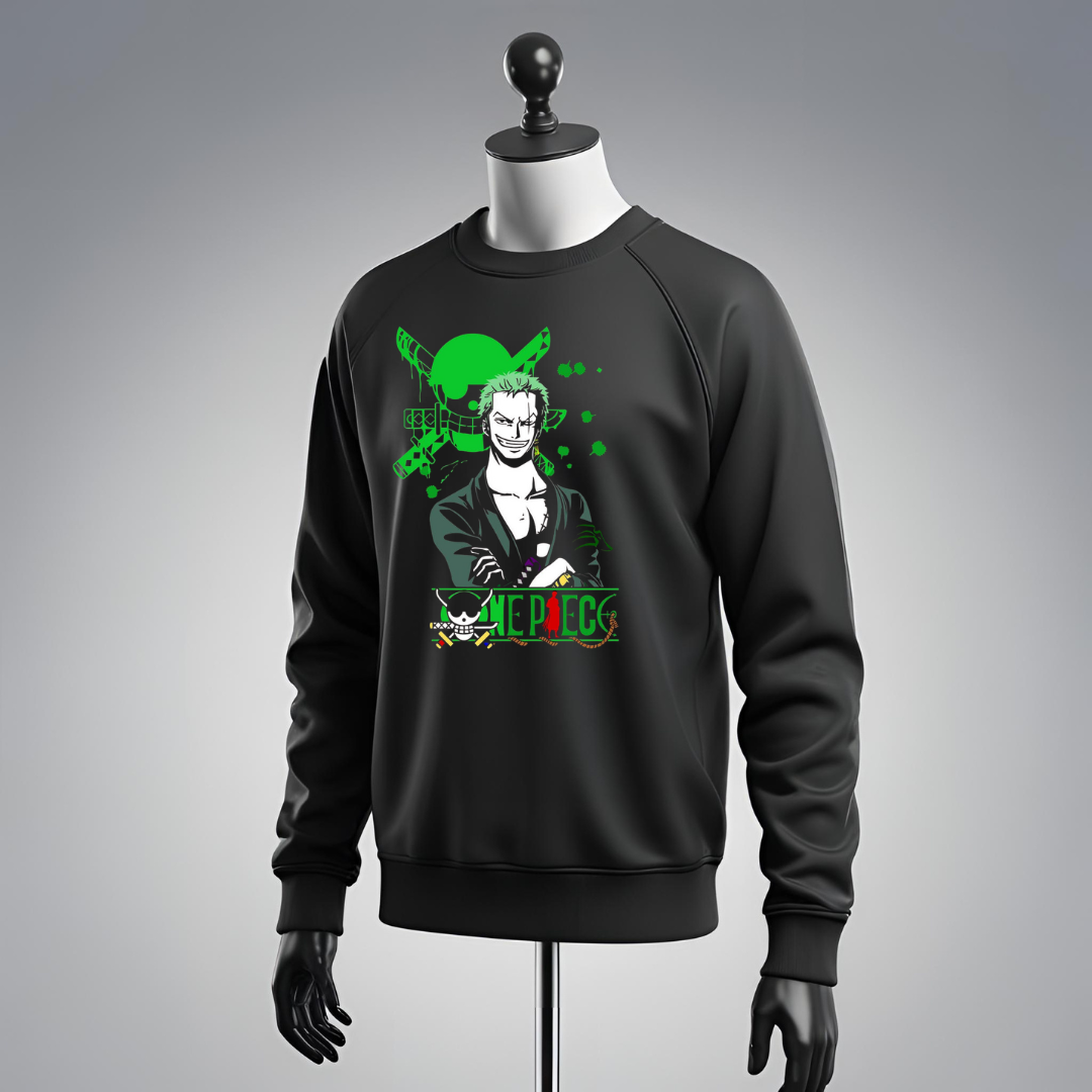 Felpa Zoro Anime One Piece – Stile Streetwear per Veri Fan