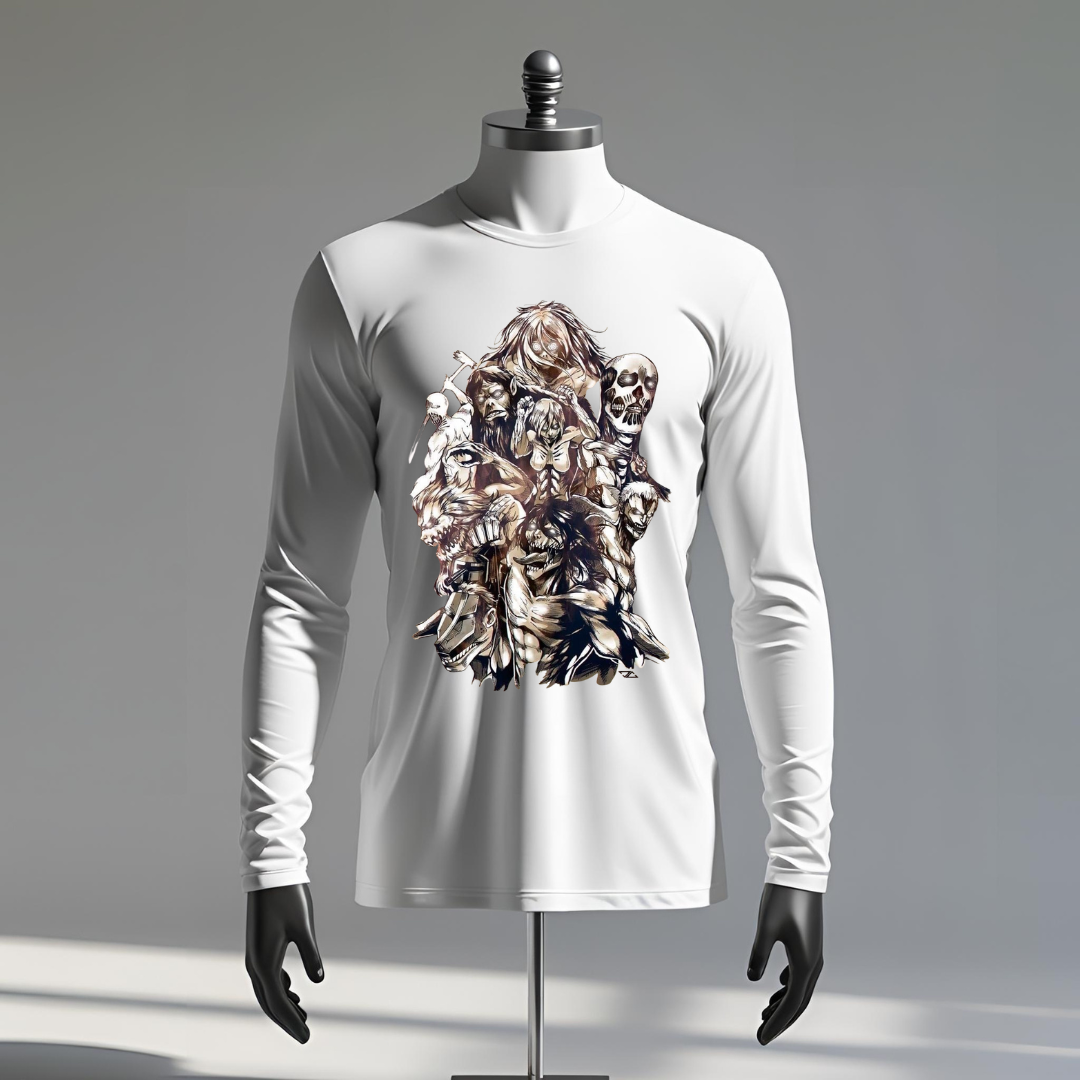 T-shirt Lunga Attack on Titan – Outfit Casual per Otaku