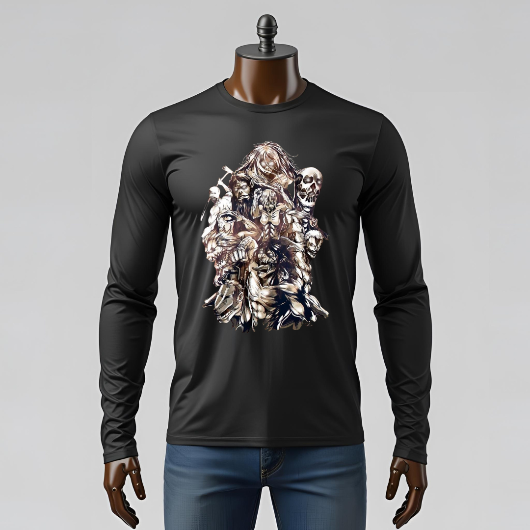 T-shirt Lunga Attack on Titan – Outfit Casual per Otaku