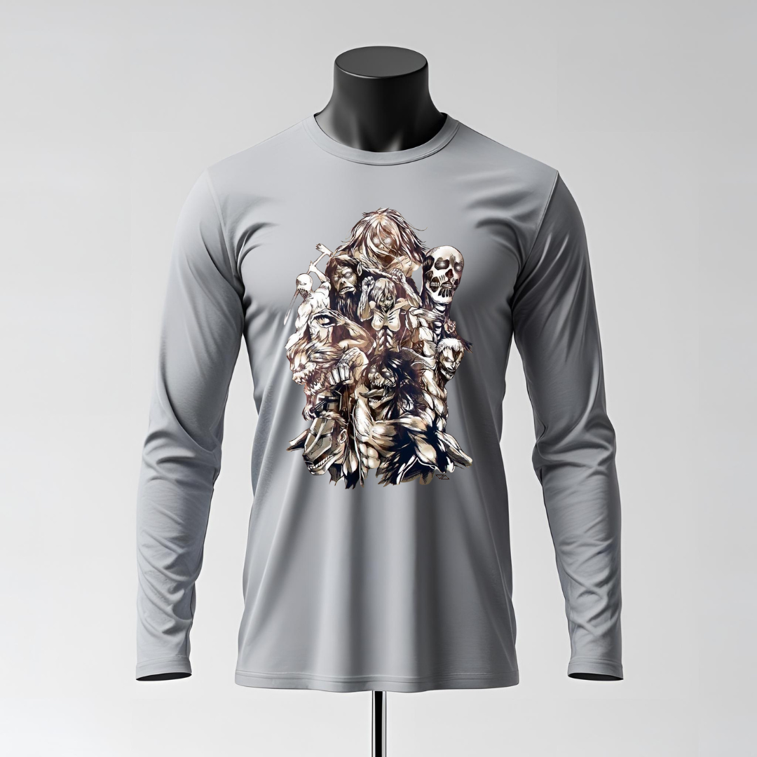 T-shirt Lunga Attack on Titan – Outfit Casual per Otaku