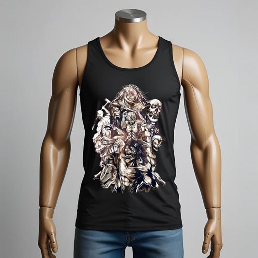 Canotta Otaku – I Giganti di Attack on Titan in Stile Streetwear