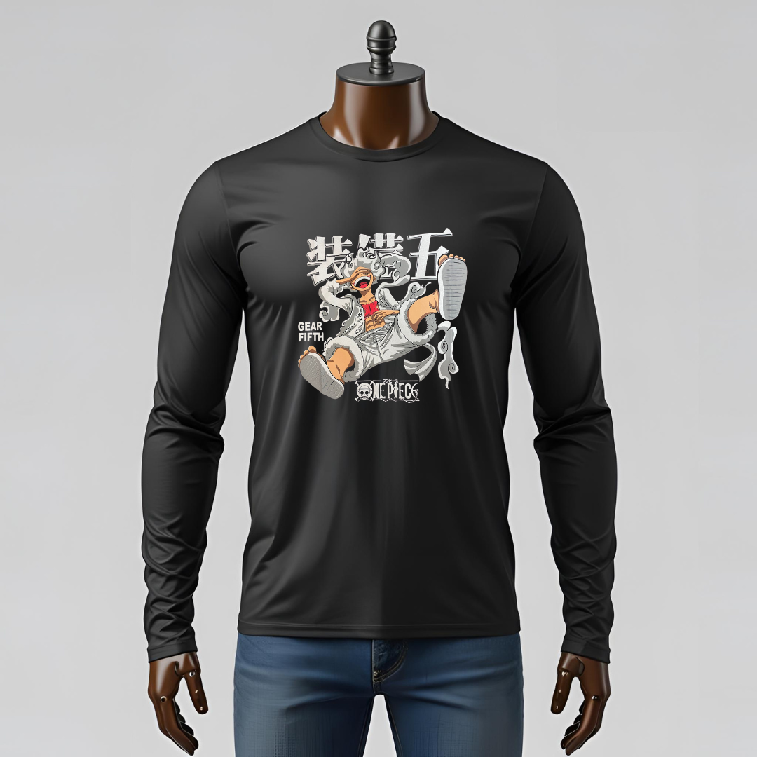 T-shirt Manica Lunga Anime – Look Casual con il Capitano Luffy Gear 5