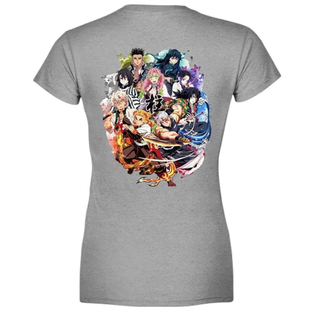 T-shirt Donna Pilastri Demon Slayer – Abbigliamento Streetwear per Otaku