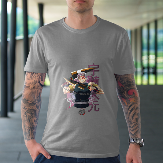 T-shirt Demon Slayer – Stile Hashira con Tengen, il Pilastro del Suono