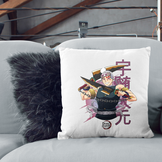 Cuscino Demon Slayer – Design Tengen, il Pilastro del Suono