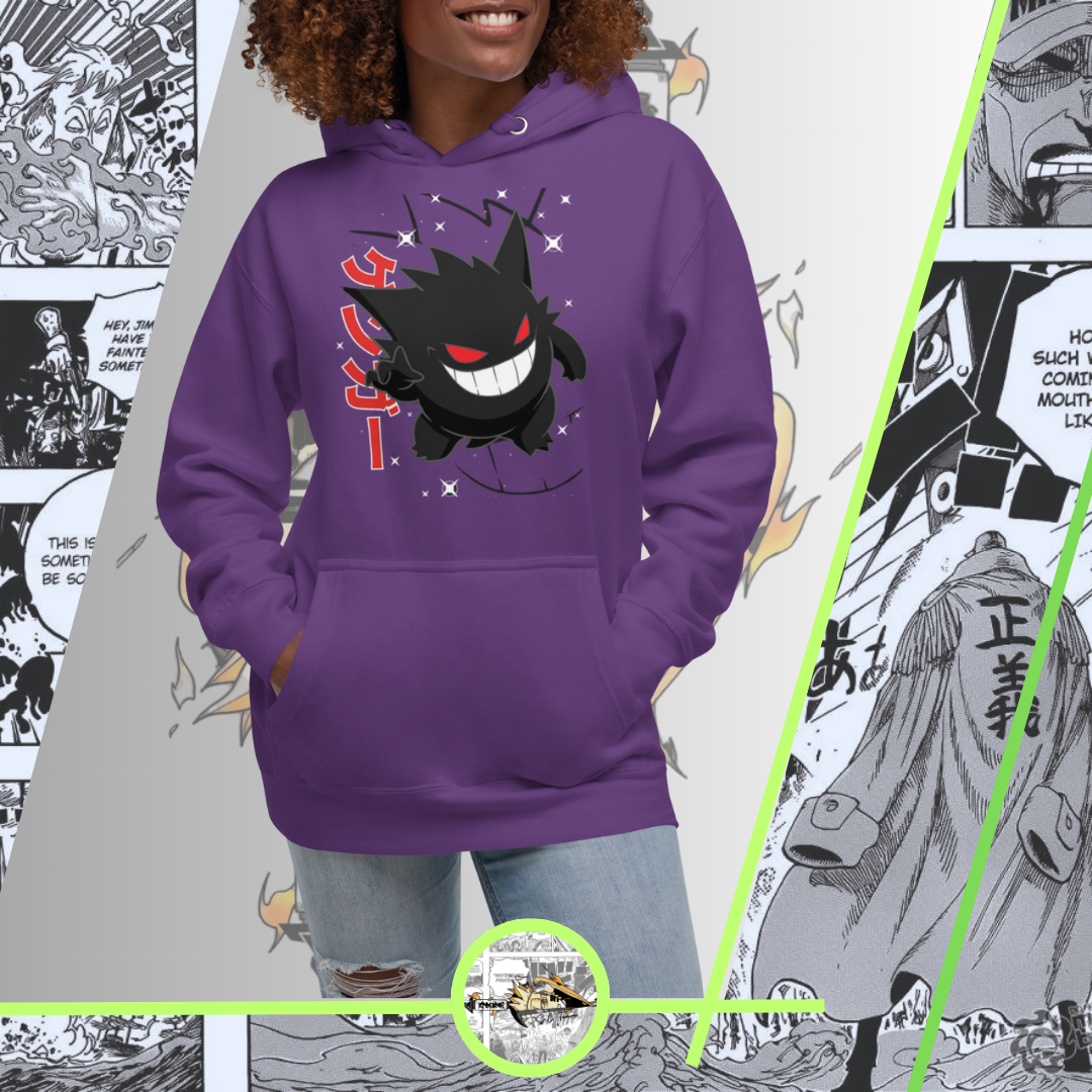 Felpa con cappuccio Gengar