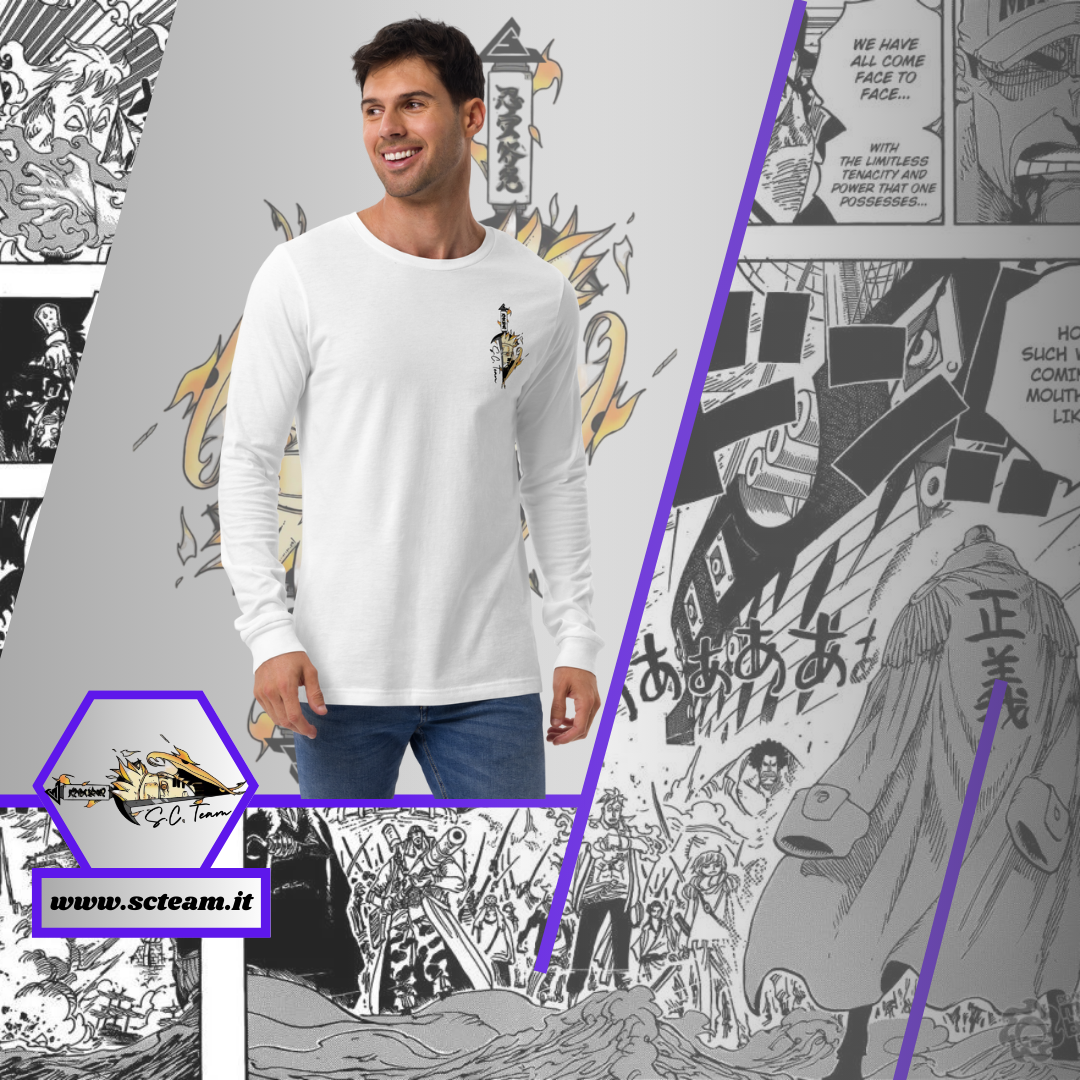 T-Shirt Manica Lunga Kanji Genio Tartaruga