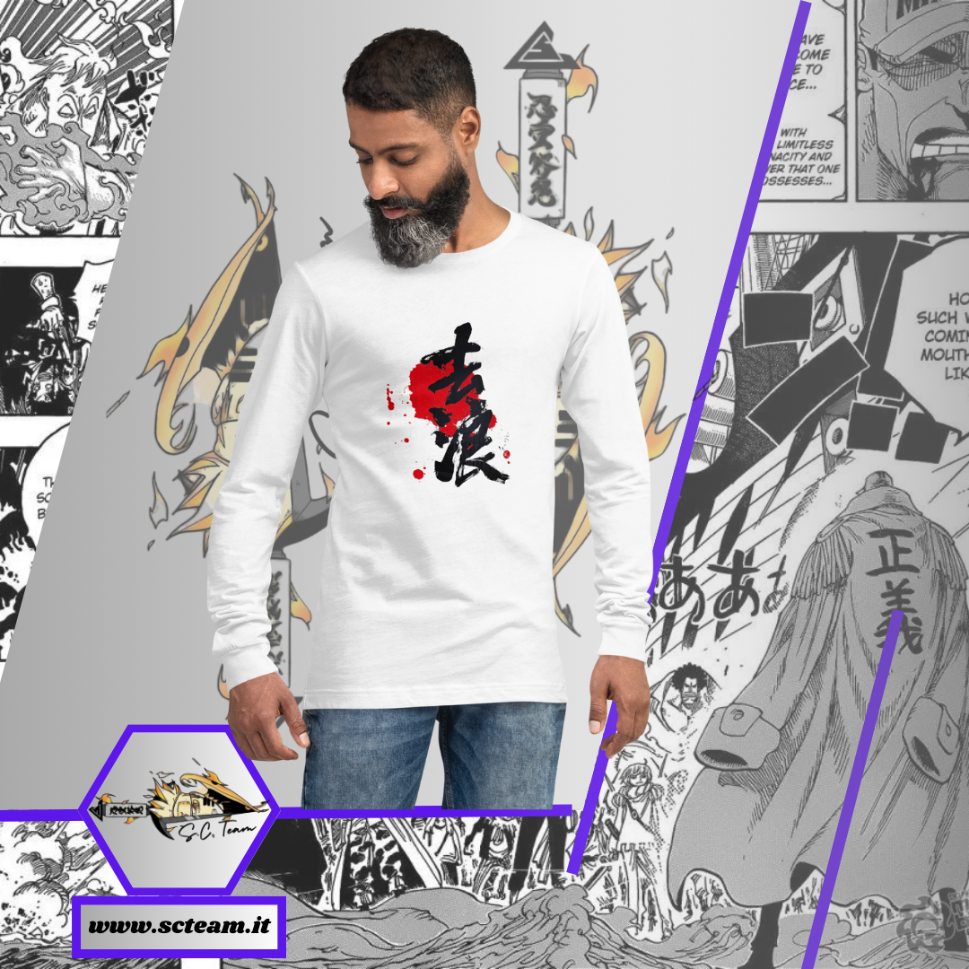 T-Shirt Manica Lunga Kanji Giapponese