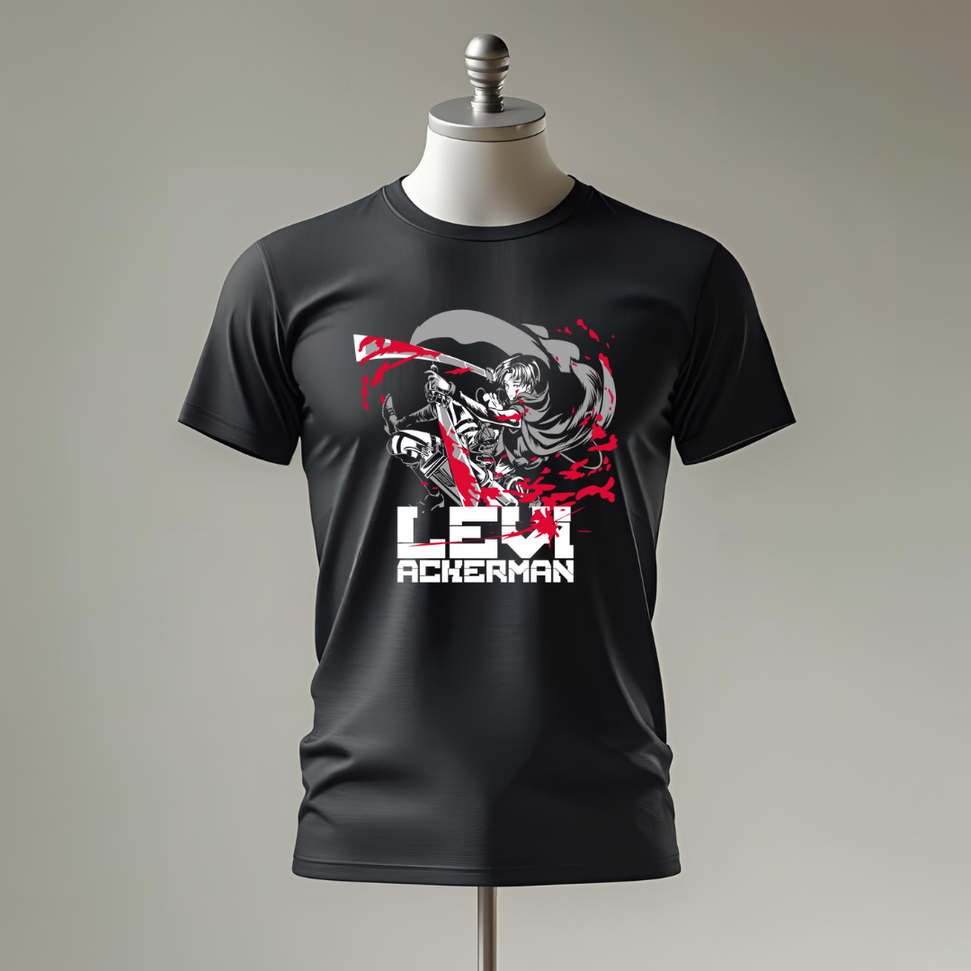 T-shirt Levi Ackerman – Stile da combattimento
