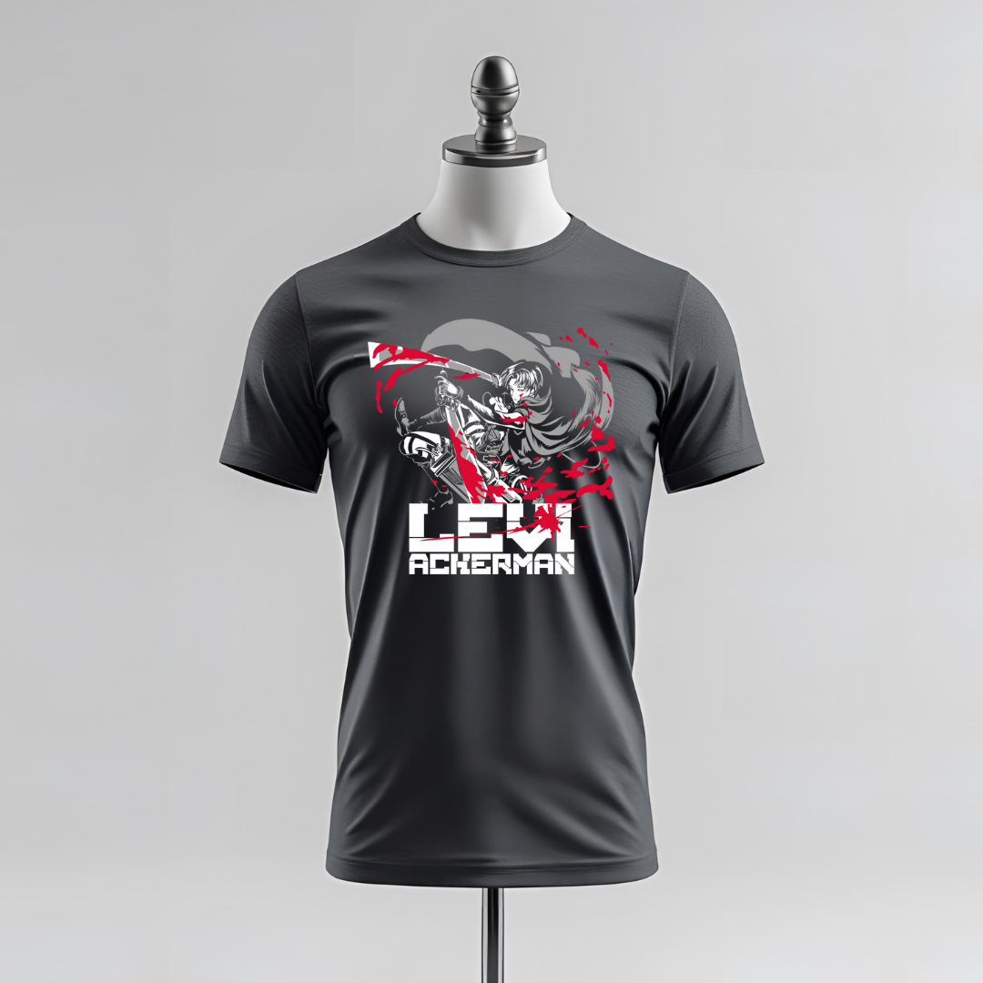 T-shirt Levi Ackerman – Stile da combattimento