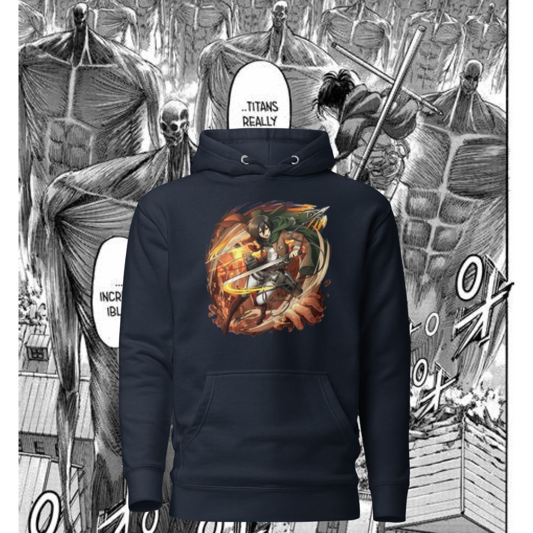 Felpa con cappuccio Mikasa
