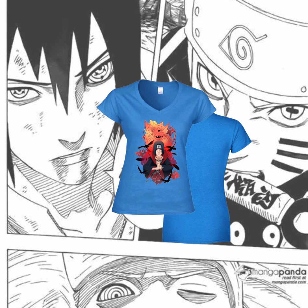 T-Shirt Scollo V Itachi Susanoo
