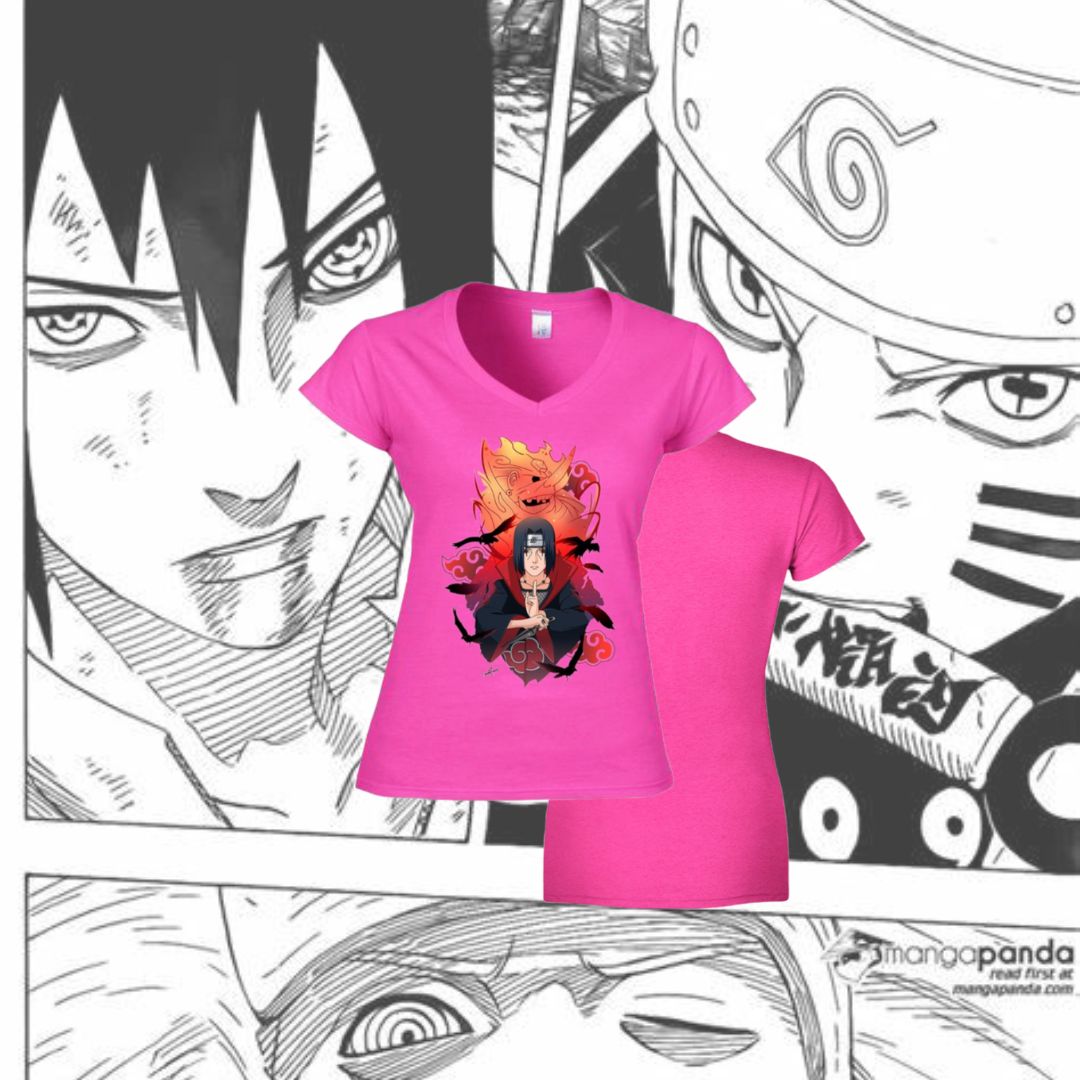 T-Shirt Scollo V Itachi Susanoo