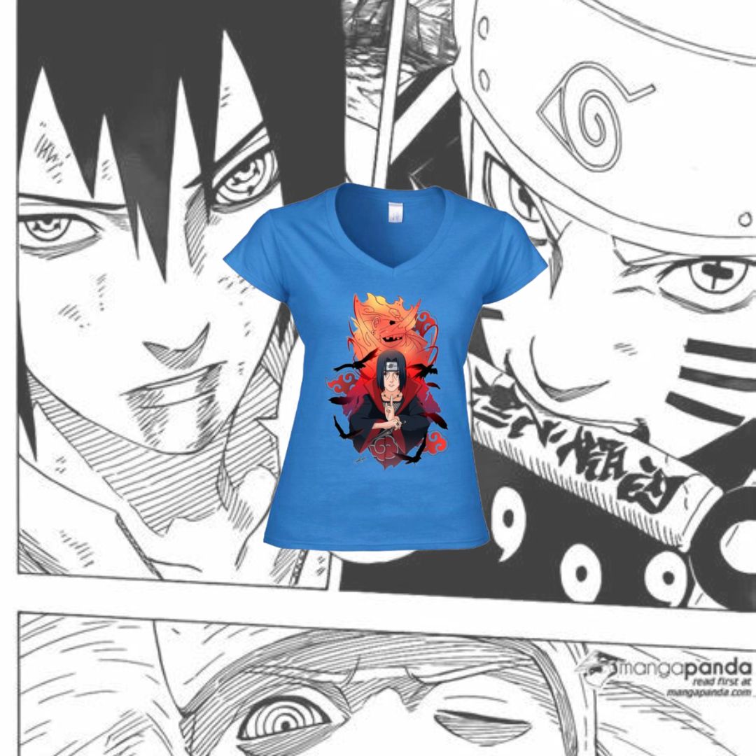 T-Shirt Scollo V Itachi Susanoo