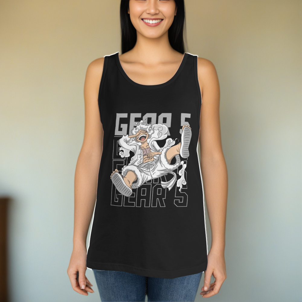 Canotta Luffy gear 5  – Stile Pirata per Fan di One Piece