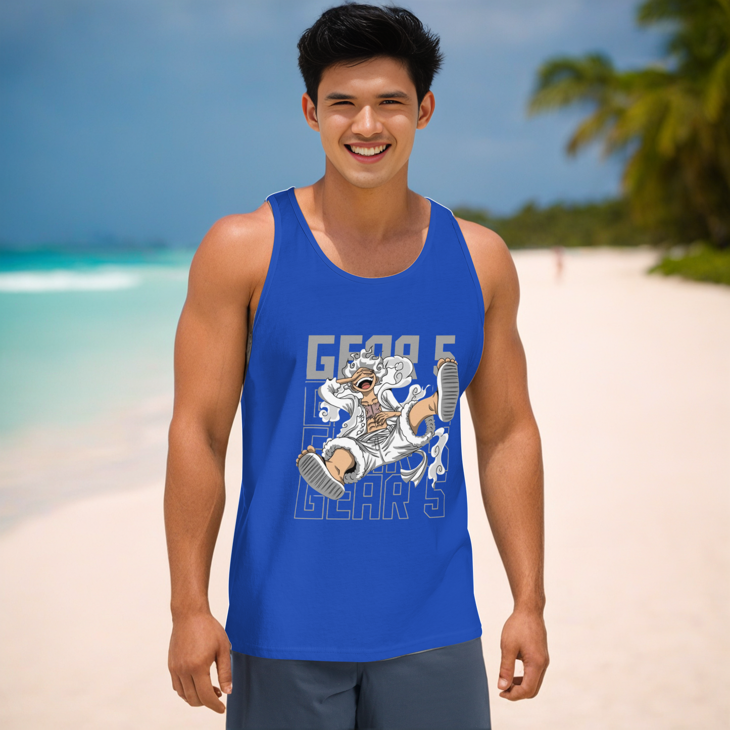 Canotta Luffy gear 5  – Stile Pirata per Fan di One Piece