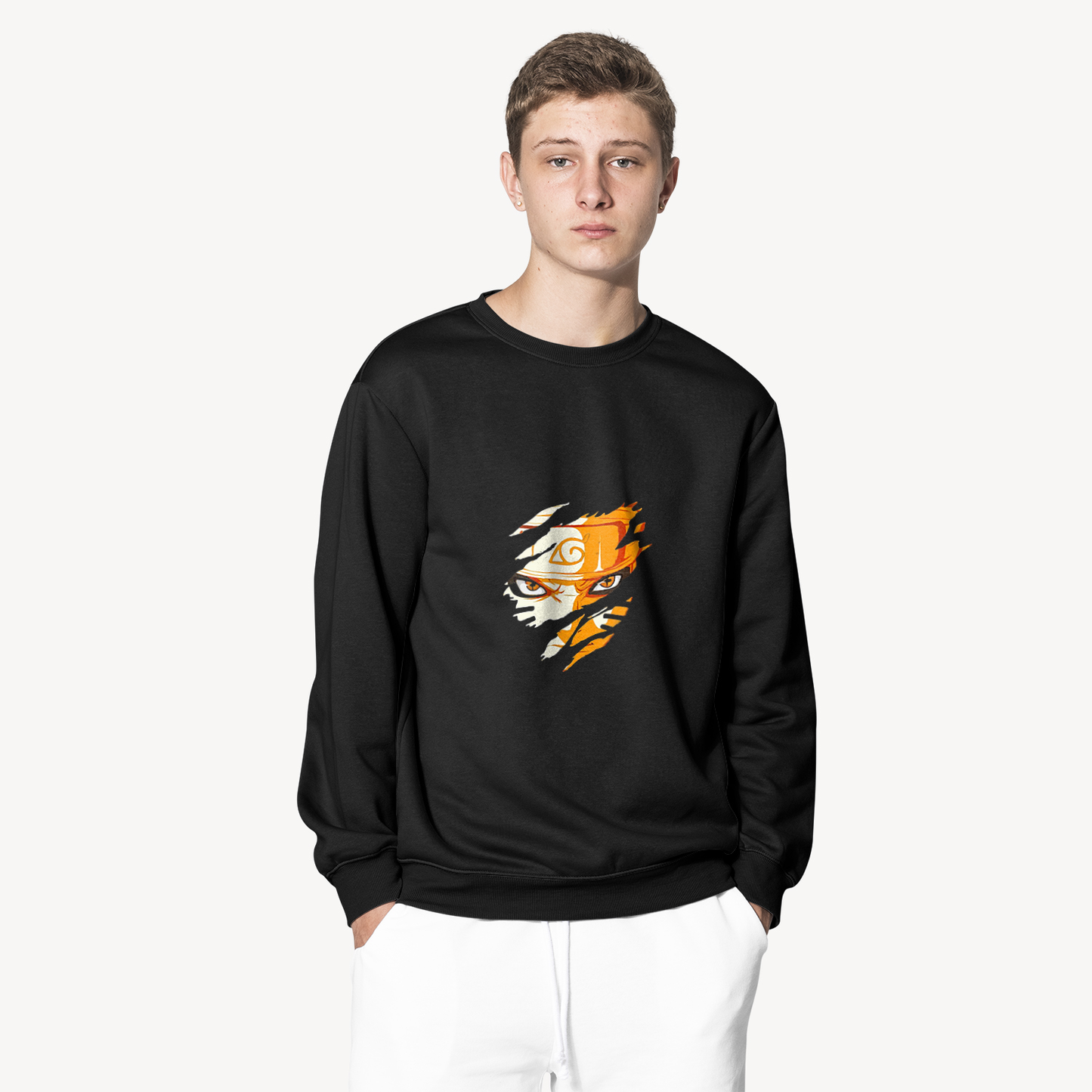 Felpa Naruto Shippuden – Stile Ninja Uzumaki Streetwear