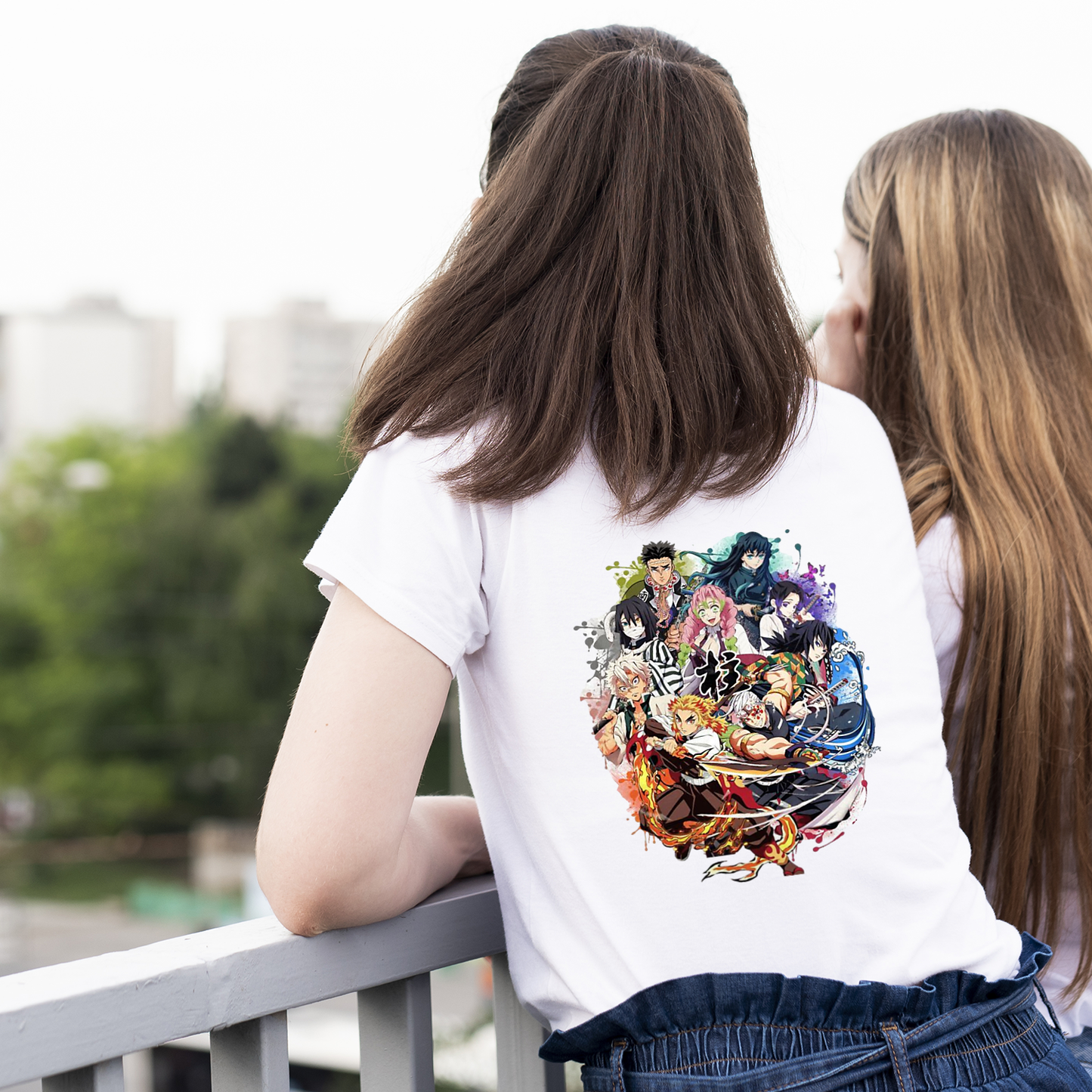 T-shirt Donna Pilastri Demon Slayer – Abbigliamento Streetwear per Otaku