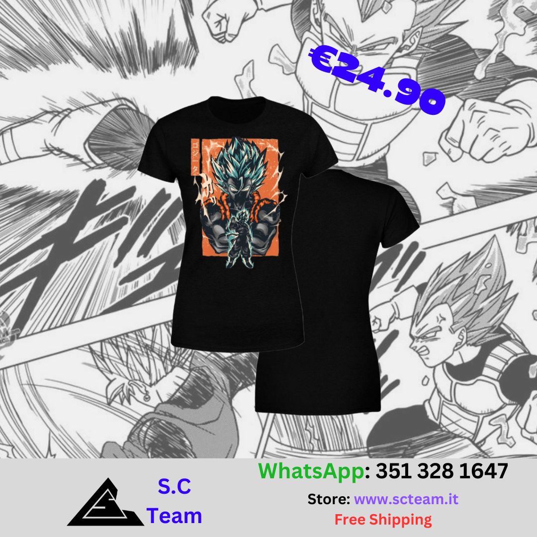 T-Shirt Donna Gogeta SSj Blue