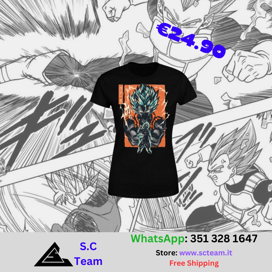 T-Shirt Donna Gogeta SSj Blue