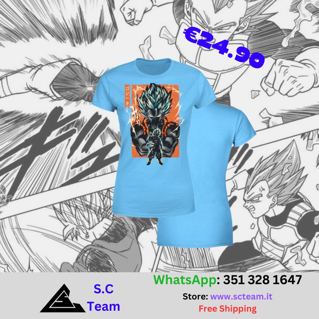 T-Shirt Donna Gogeta SSj Blue