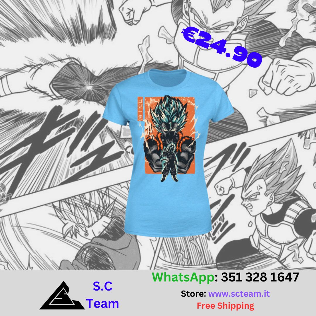 T-Shirt Donna Gogeta SSj Blue