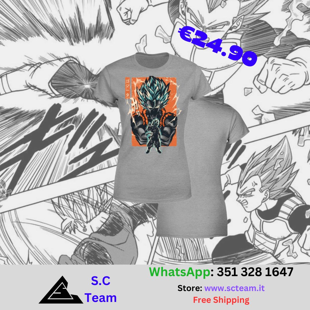T-Shirt Donna Gogeta SSj Blue