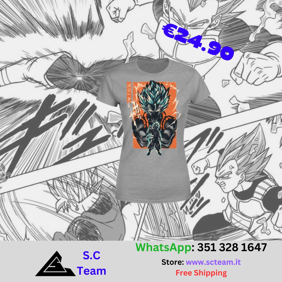 T-Shirt Donna Gogeta SSj Blue