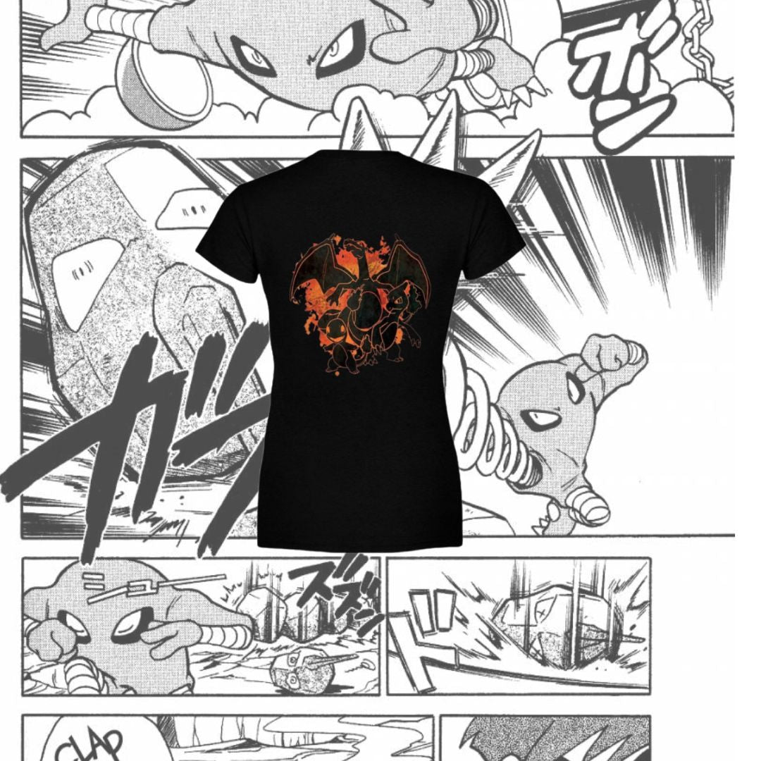 T-Shirt Donna Scollo V Charizard