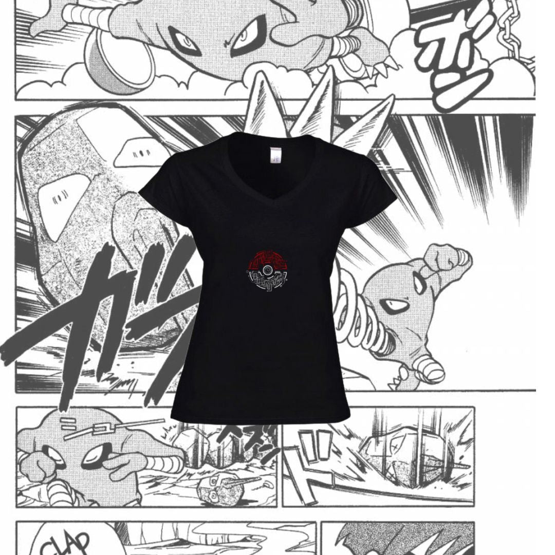 T-Shirt Donna Scollo V Charizard