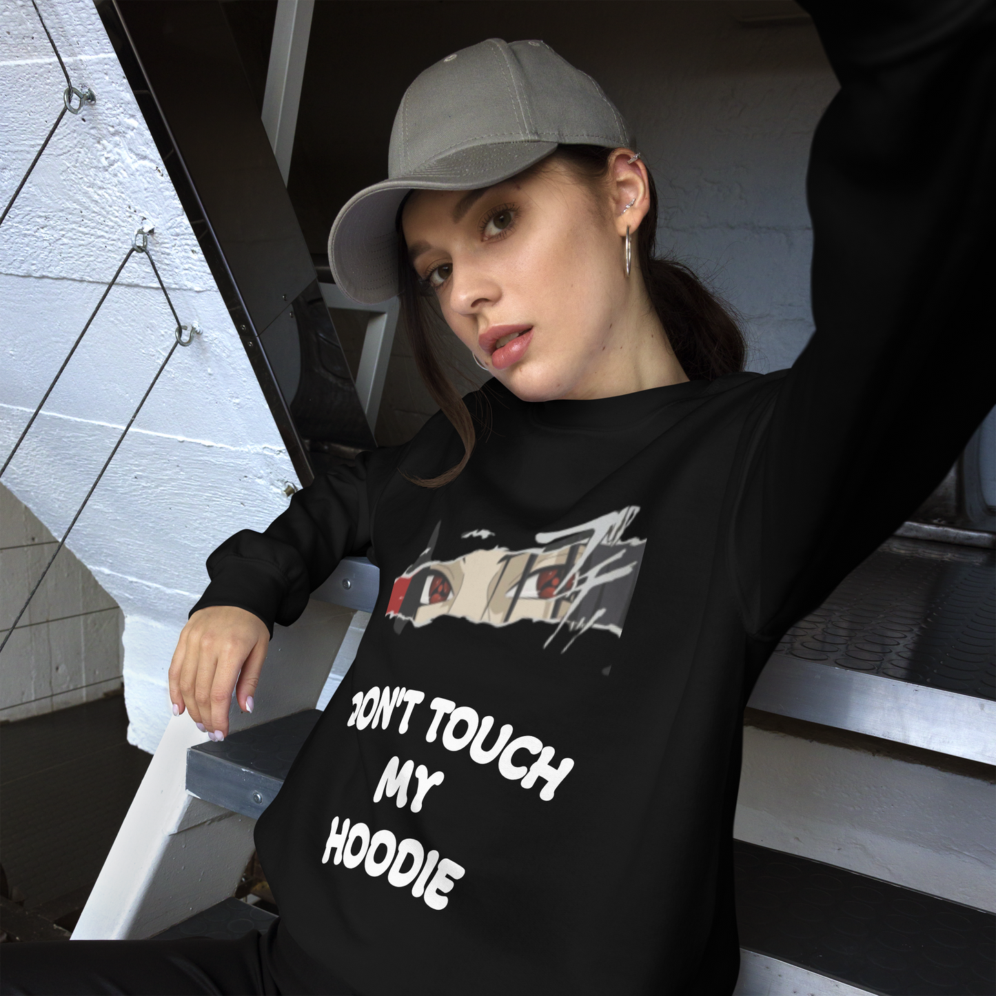 Felpa Don’t Touch My Shirt – Stile Ironico Naruto e Streetwear Unisex