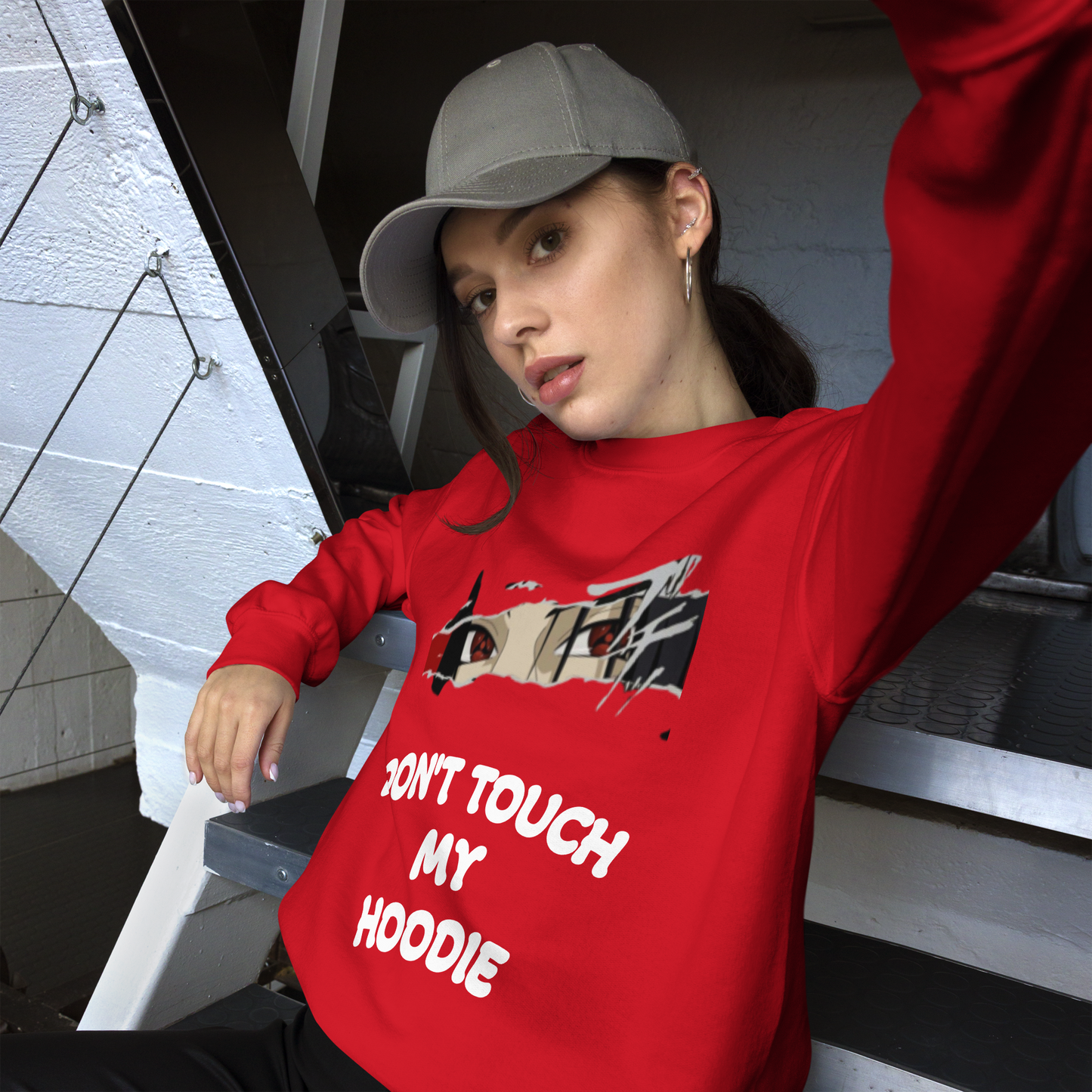Felpa Don’t Touch My Shirt – Stile Ironico Naruto e Streetwear Unisex