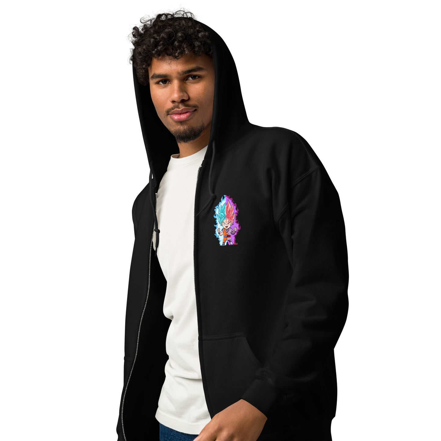 Felpa con zip Premium Goku SSj Blue