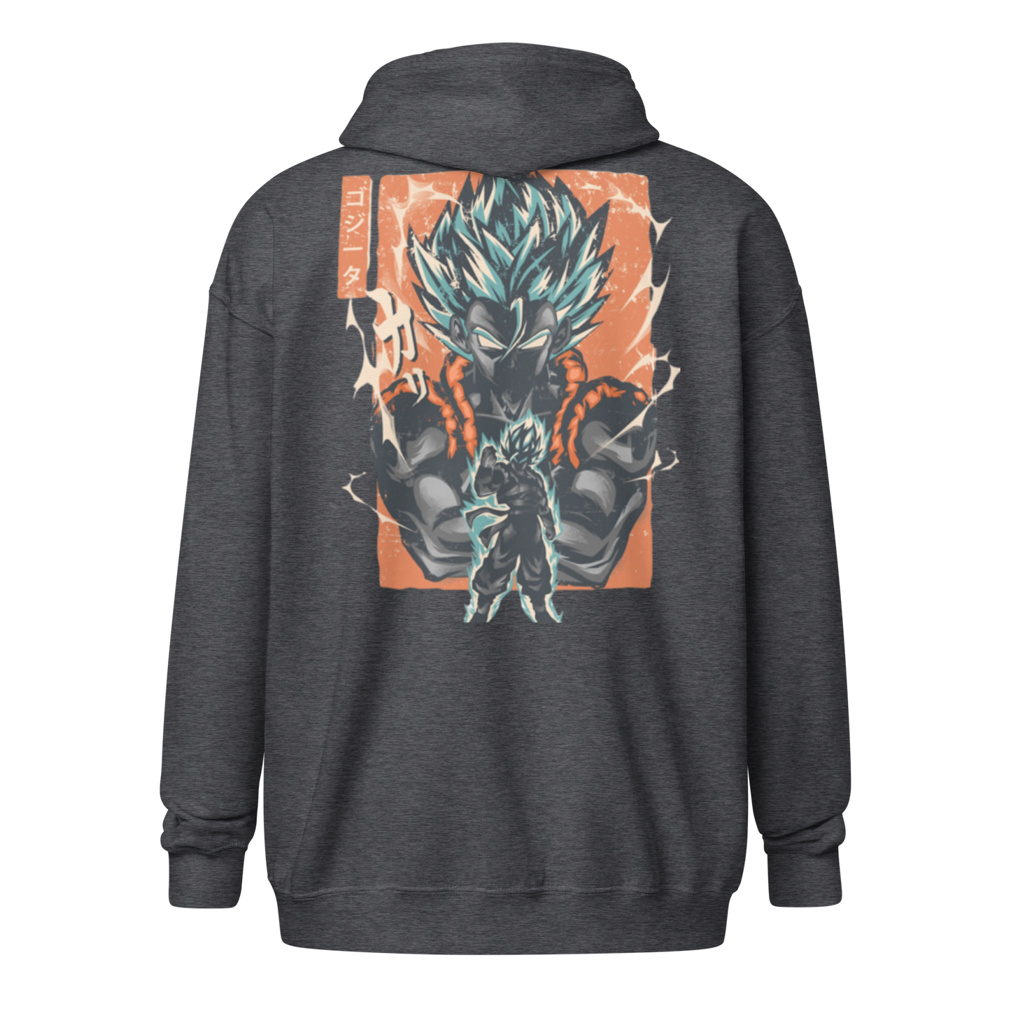 Felpa con Zip Gogeta Blue – Abbigliamento Anime Super Saiyan Blue