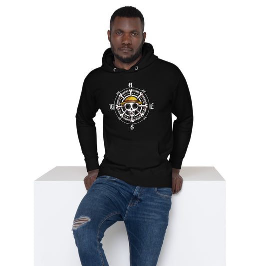 Felpa Rosa dei Venti One Piece – Stile Pirata