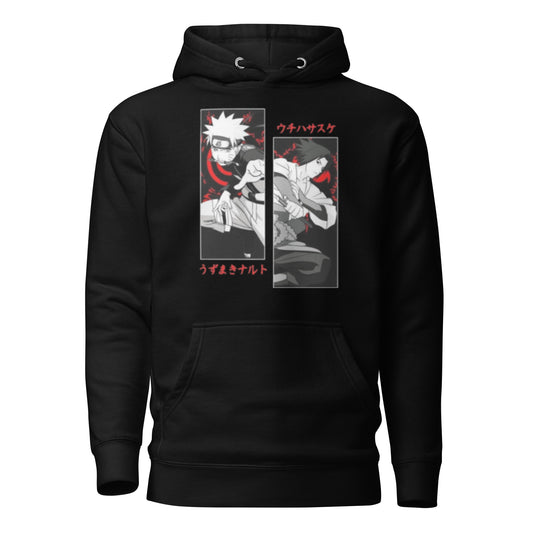 Felpa Naruto Shippuden – Maglia Iconica con Naruto e Sasuke