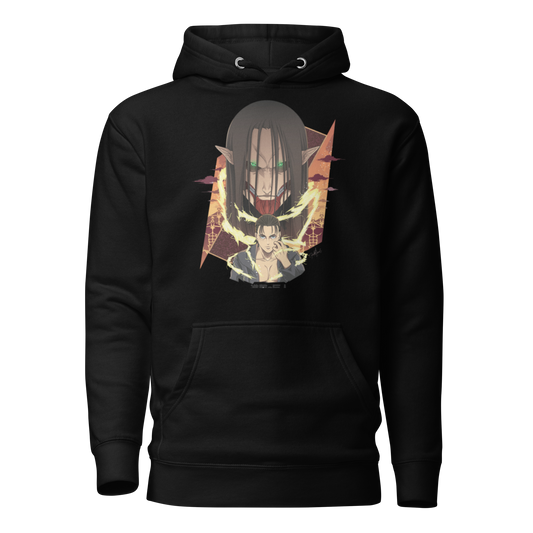 Felpa Eren con Cappuccio – Outfit testa Gigante Fondatore