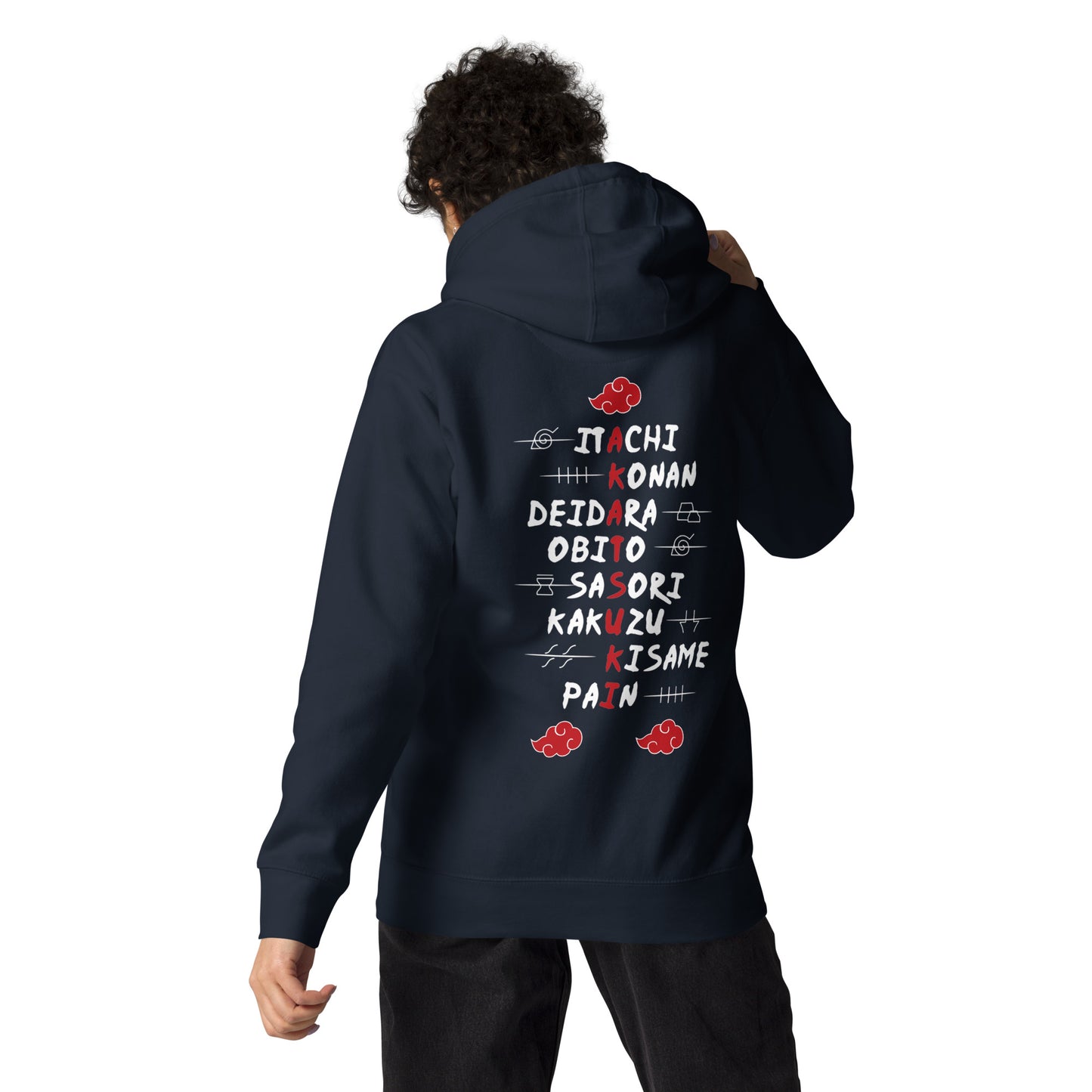 Akatsuki felpa con cappuccio Anime Naruto