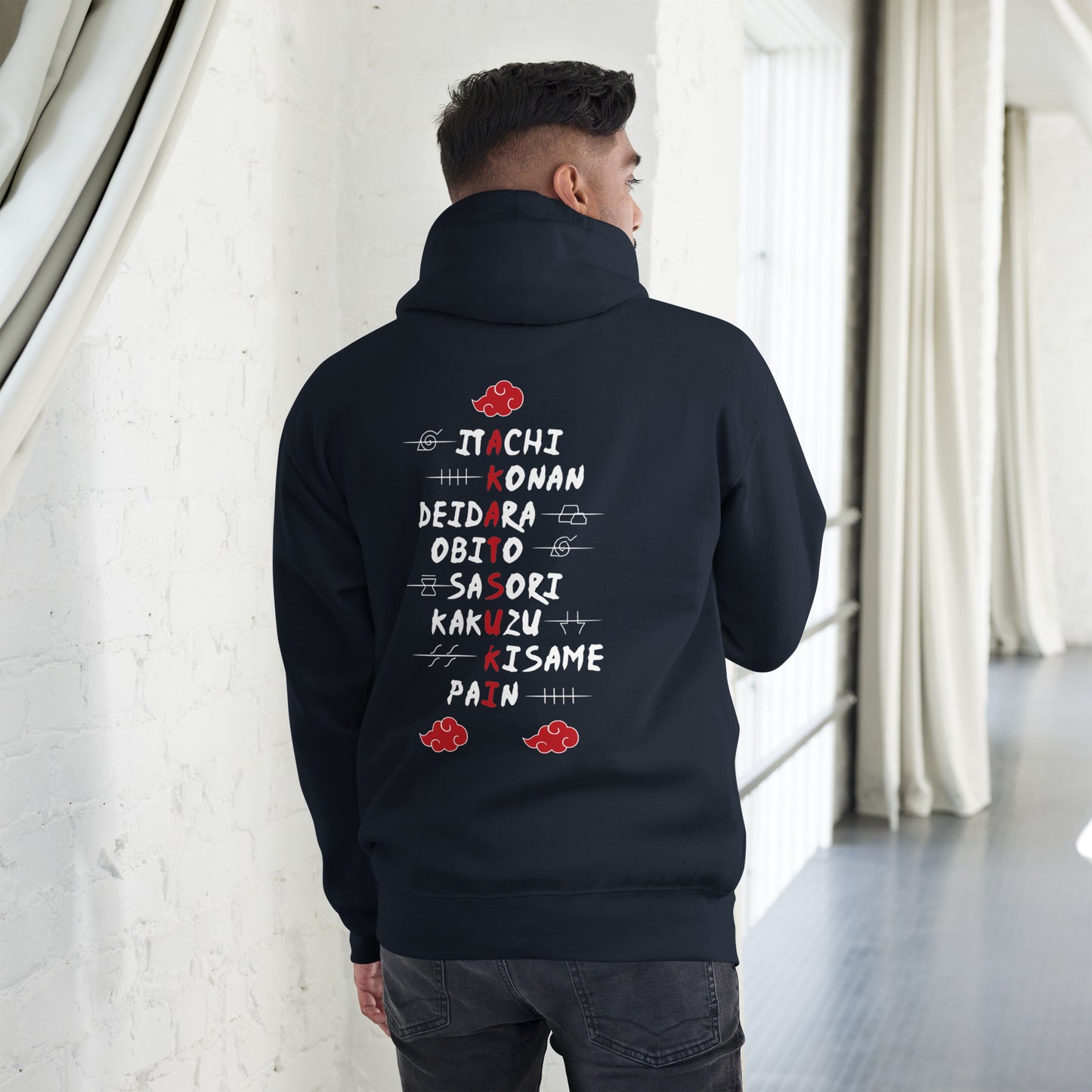 Akatsuki felpa con cappuccio Anime Naruto