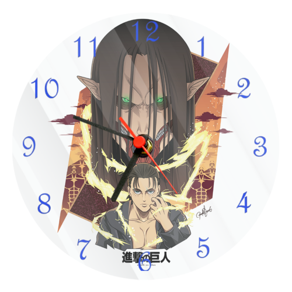 Orologio Vetro Tondo da muro Eren Fondatore