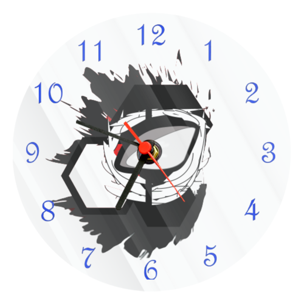 Orologio Vetro Tondo  da muro Kakashi Hatake