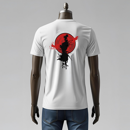 T-shirt Samurai Aderente – Maglietta Slim Fit con Guerriero Giapponese