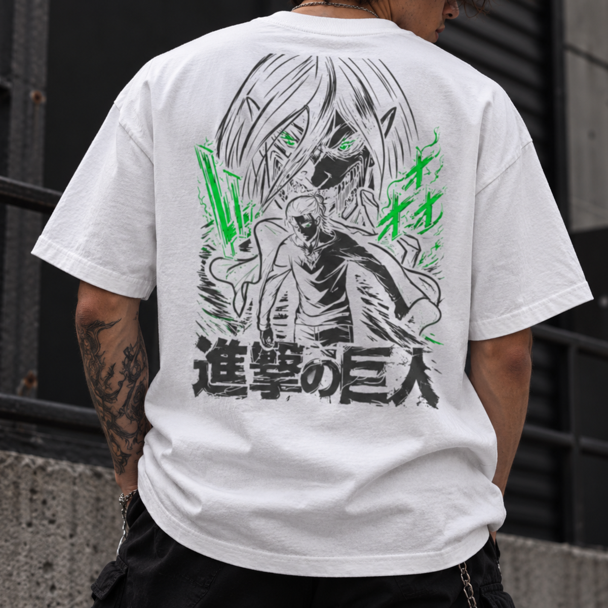 1- Eren Titan T-shirt - Anime Attack on Titan