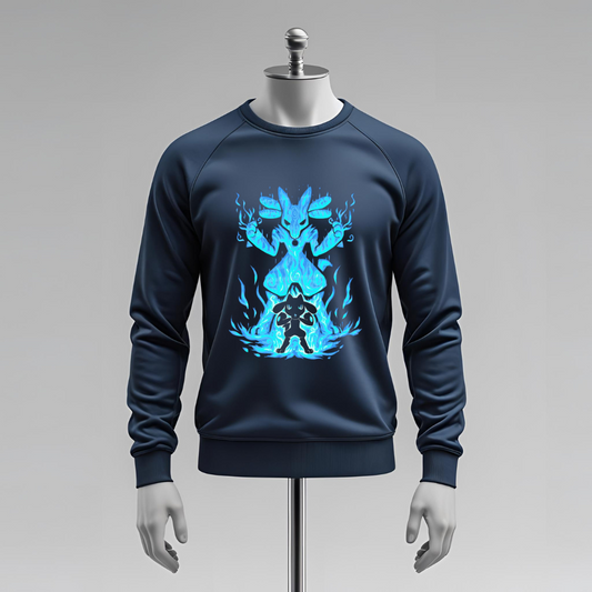 Felpa Anime Lucario – Outfit Streetwear Pokémon