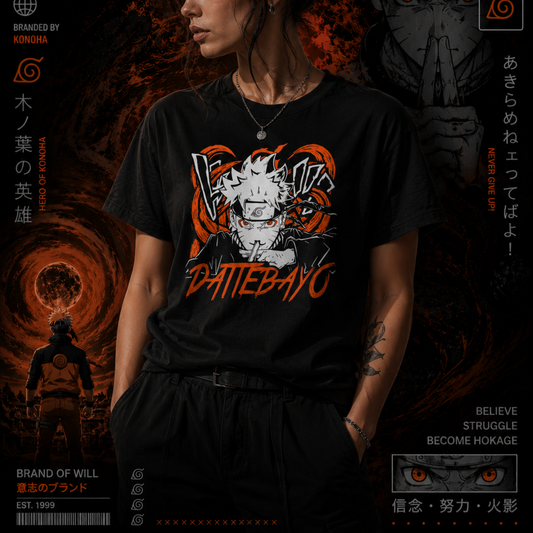 1T-shirt Dattebayo - Unisex Anime Naruto